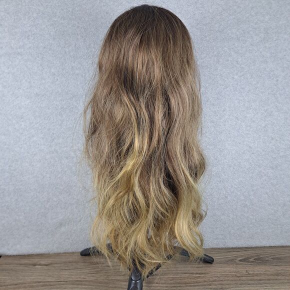 Wig Brown Blonde Long Wavy Professional Quality Synthetic Realistic Styleable - Picture 3 of 6